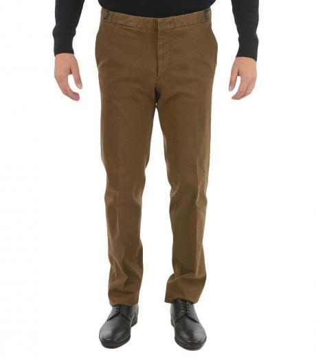 brown stretch chino pants