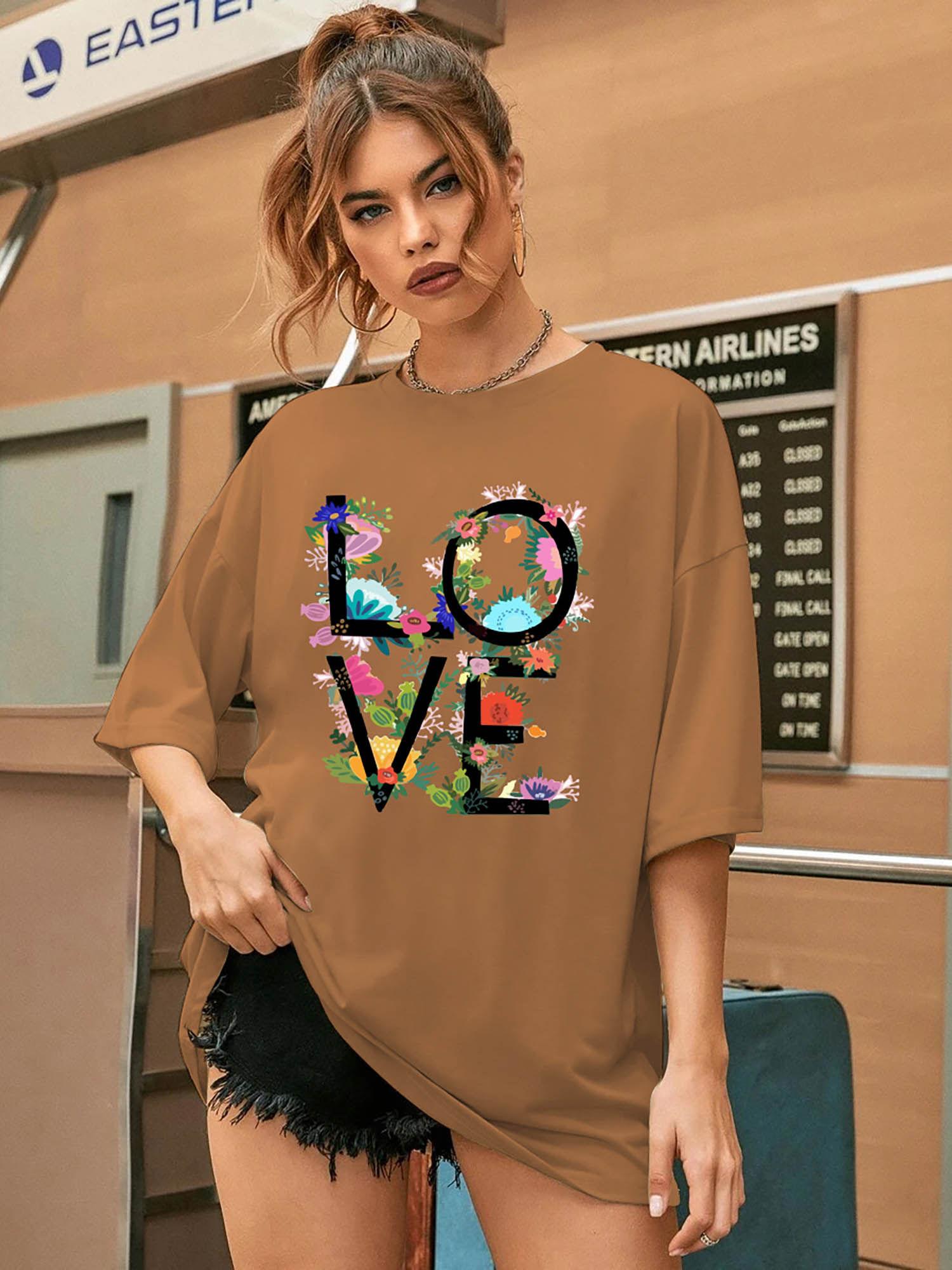 brown t-shirt for women