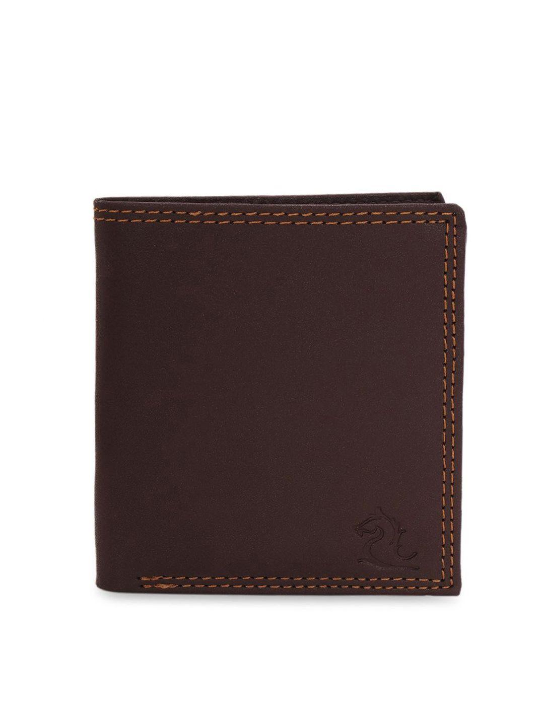 brown two fold wallet