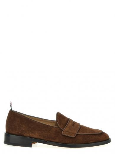 brown varsity penny loafers