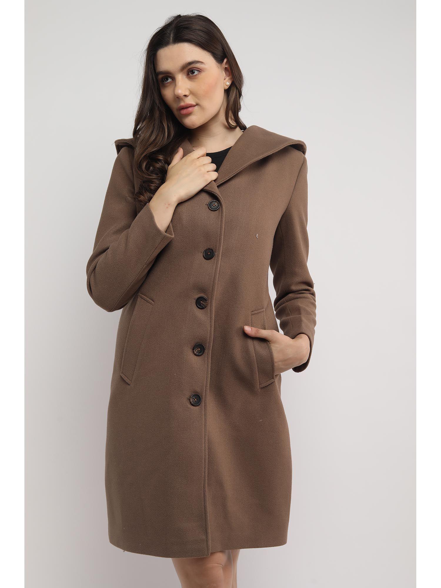 brown winter coat