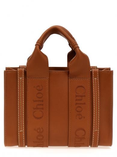 brown woody mini handbag