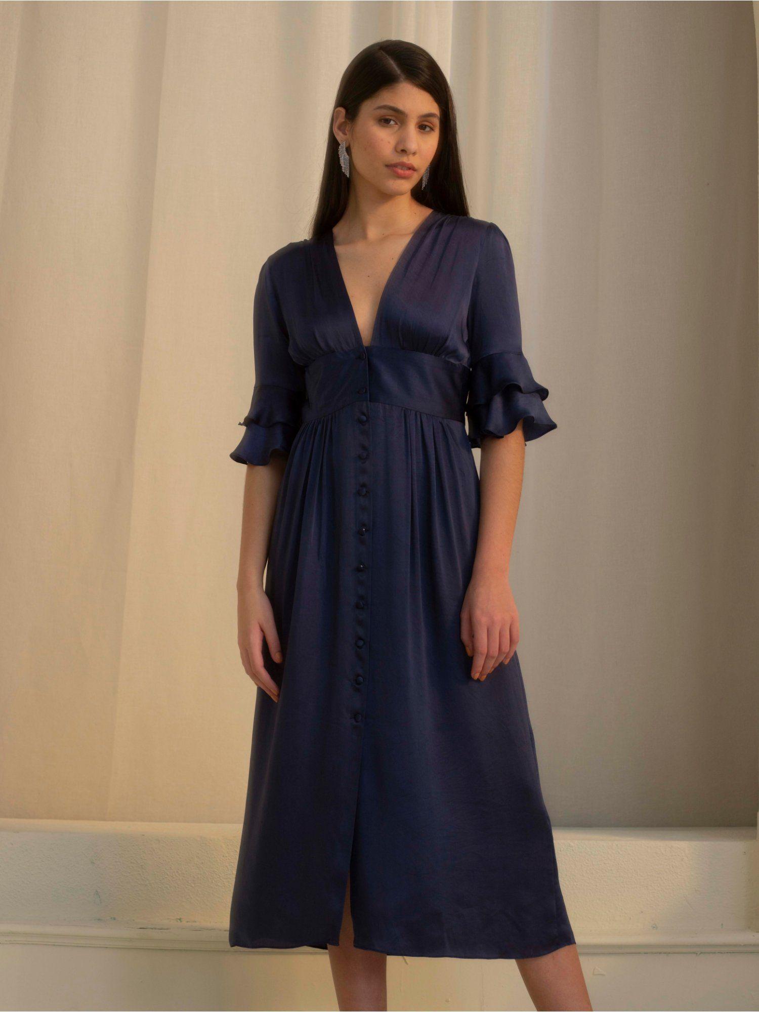 bruges dress navy blue