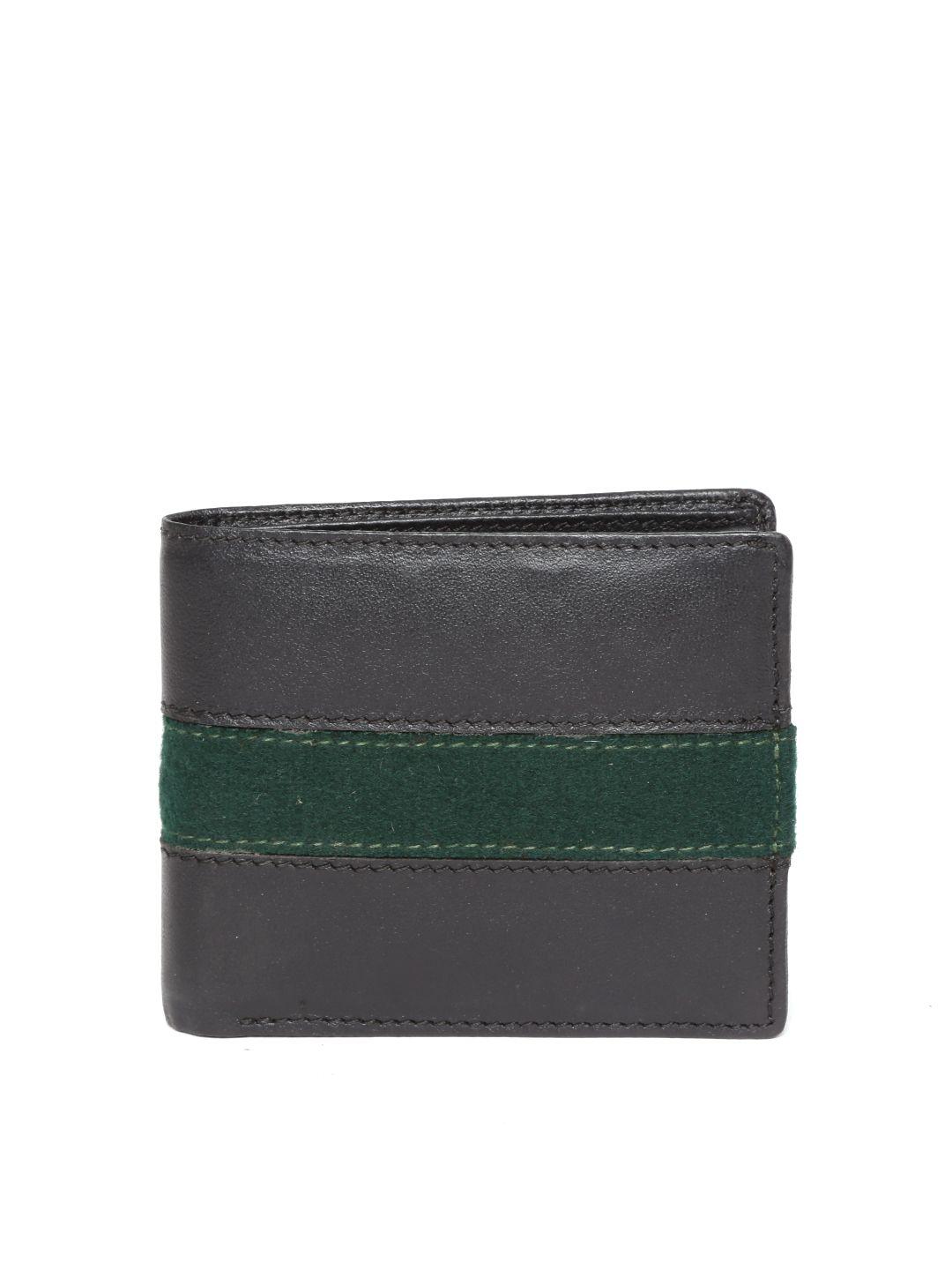 brune men black leather wallet