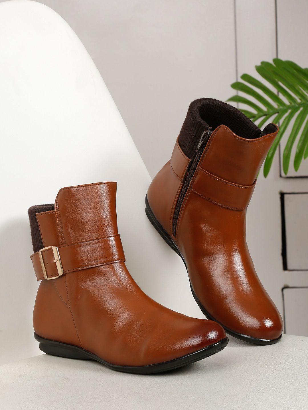 bruno manetti women mid-top buckle-detail zip-closure boots
