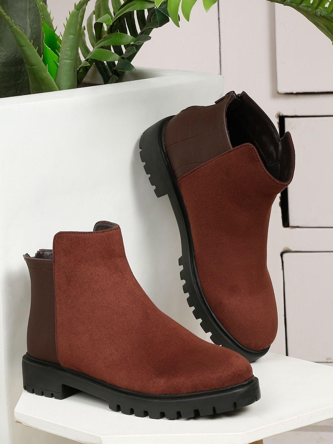 bruno manetti women mid-top casual zip-closure boots