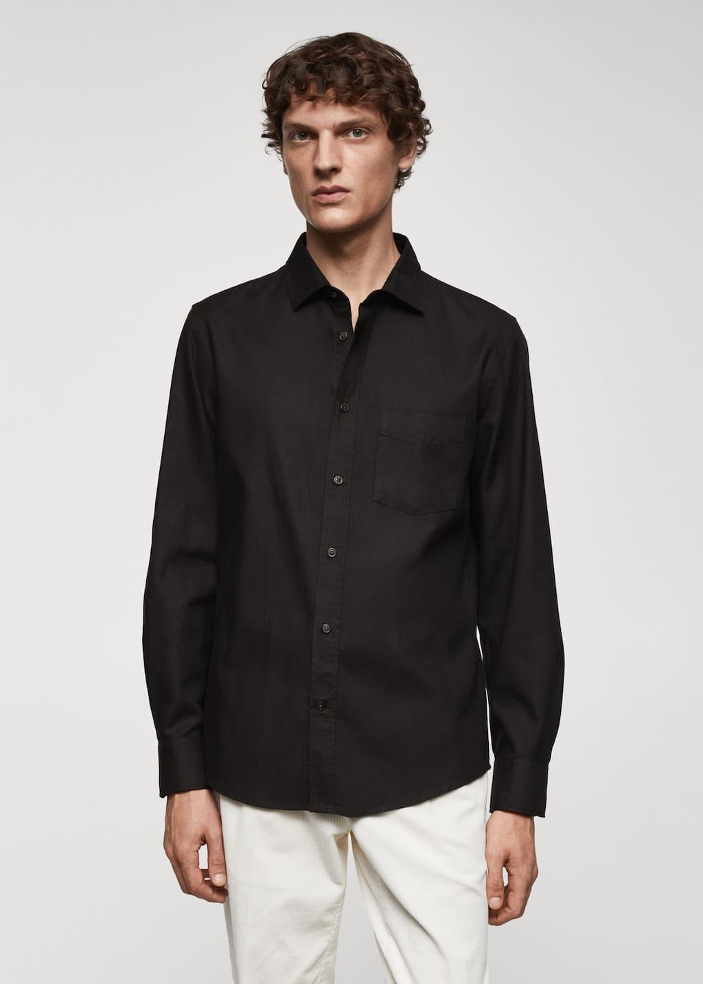 brushed cotton twill shirt