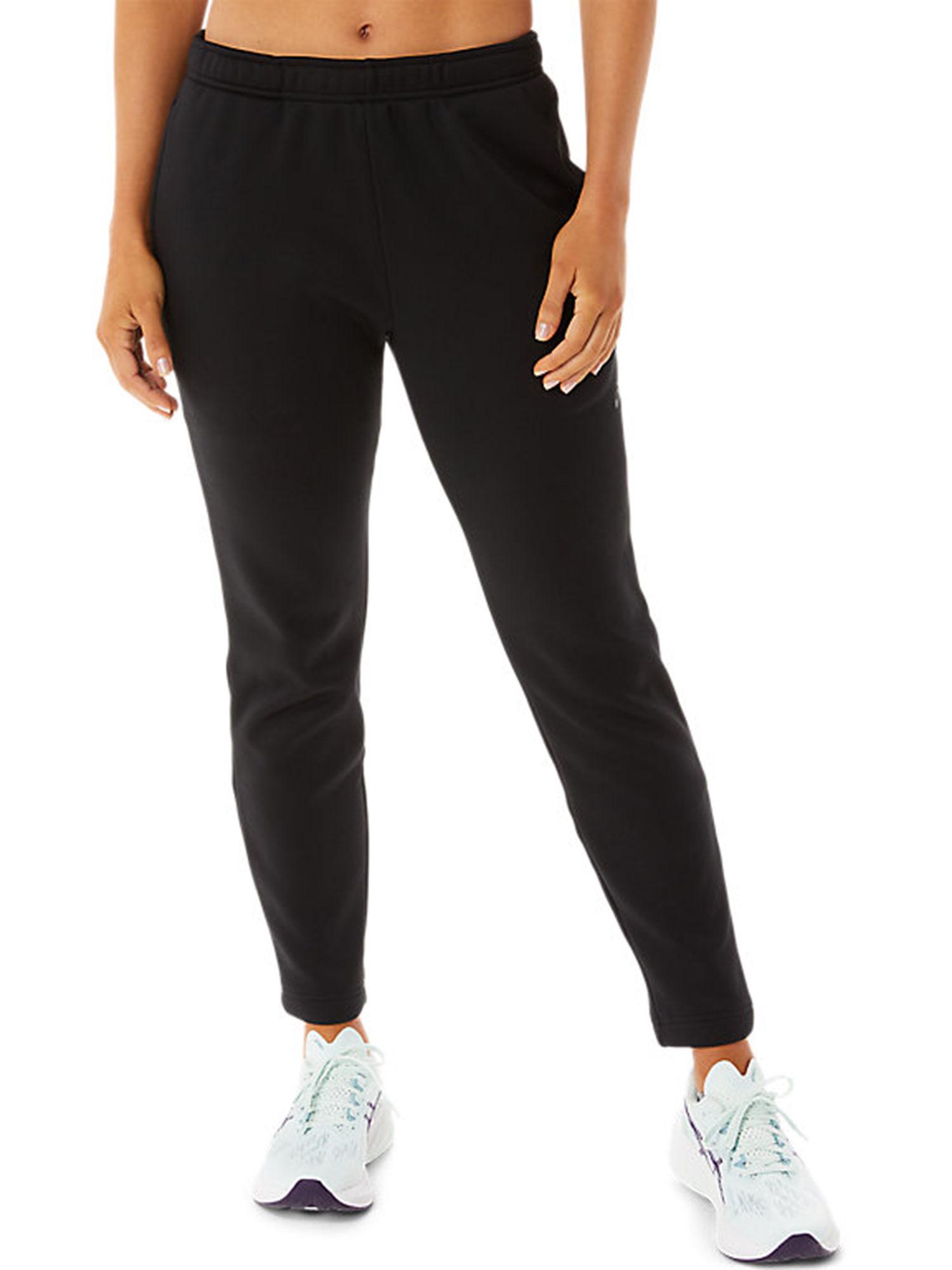 brushed knit black womens sweatpants