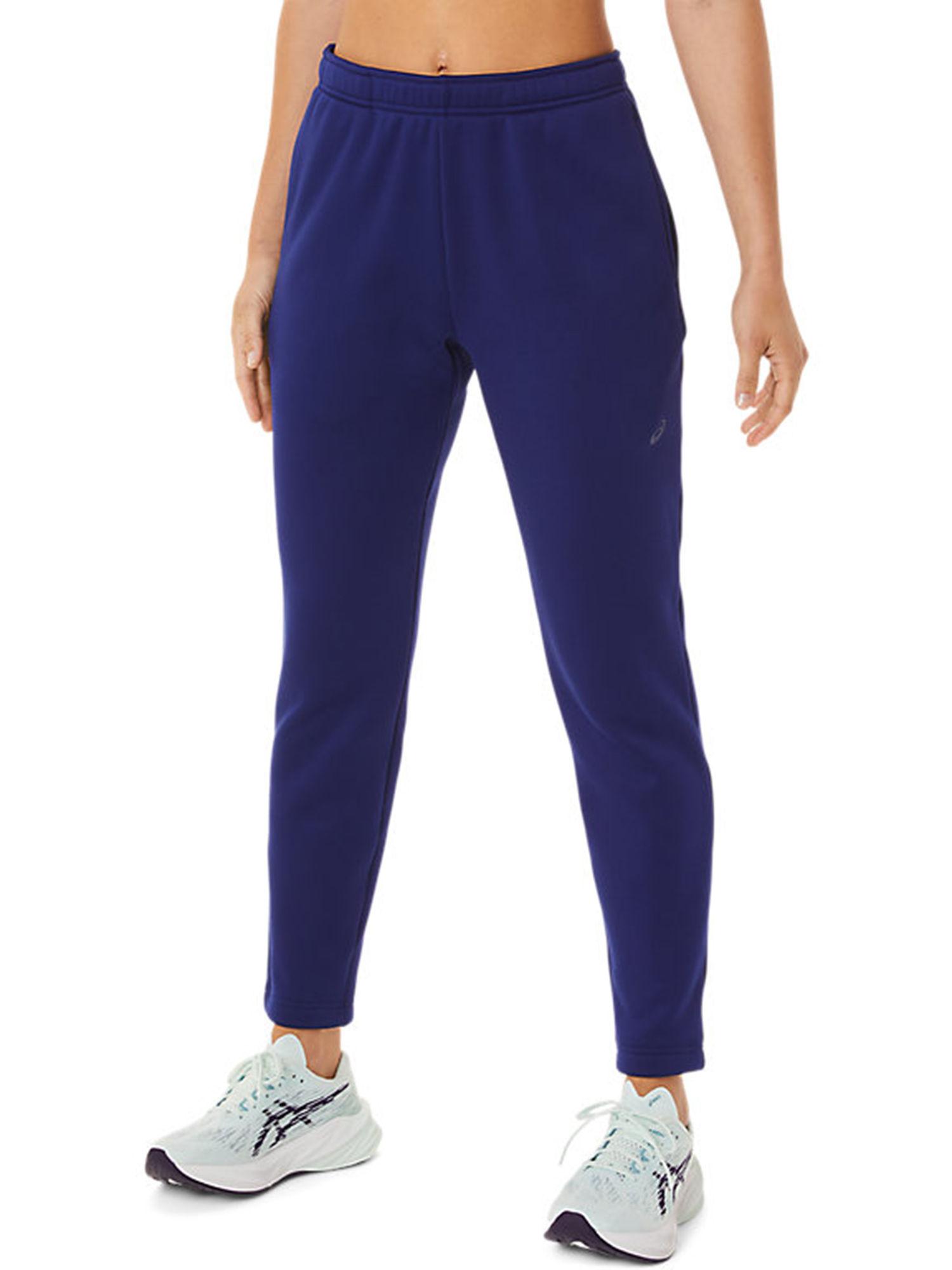 brushed knit blue womens sweatpants