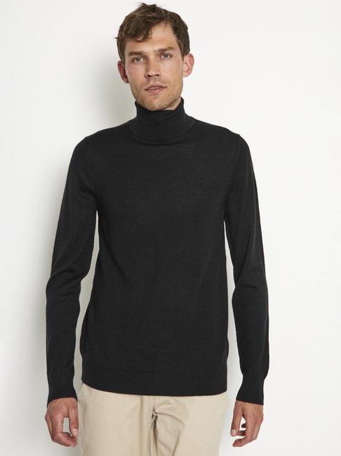 bruun & stengade black regular fit sweater