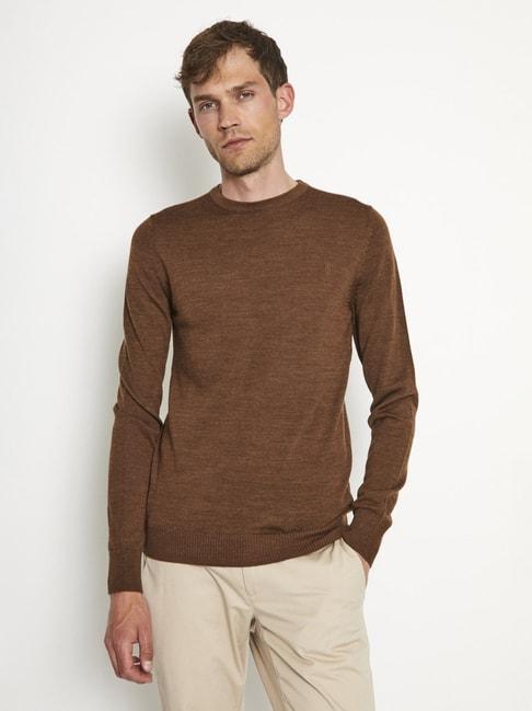 bruun & stengade brown regular fit sweater