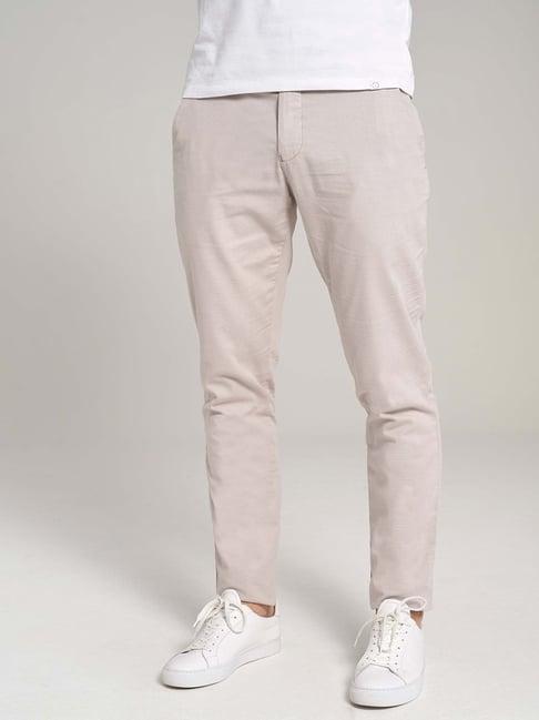 bruun & stengade beige solid trousers