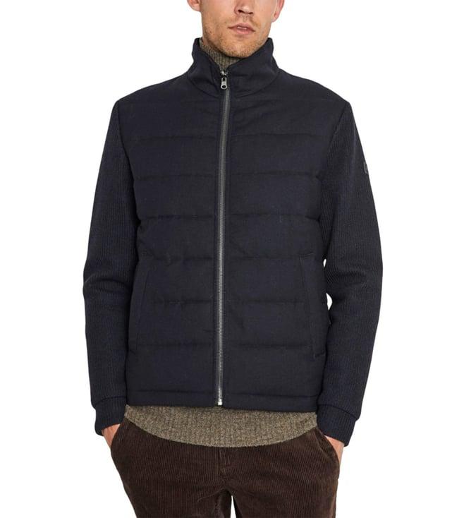 bruun & stengade blue regular fit puffer jacket