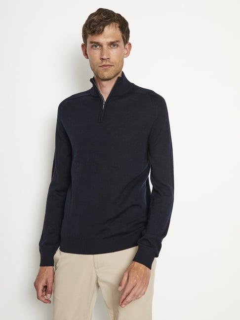 bruun & stengade blue regular fit sweater