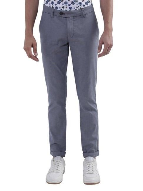 bruun & stengade blue slim fit trousers