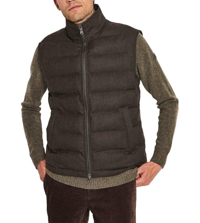 bruun & stengade brown regular fit puffer jacket