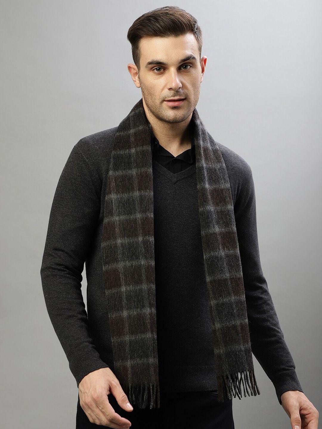 bruun & stengade checked wool scarf