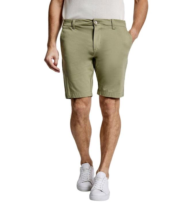 bruun & stengade green regular fit shorts