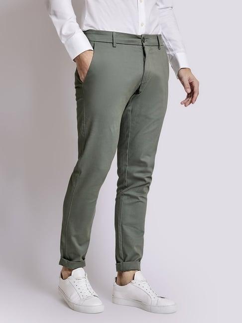 bruun & stengade green slim fit chinos