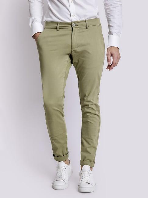 bruun & stengade green slim fit chinos