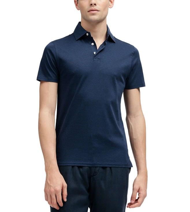 bruun & stengade navy regular fit polo t-shirt