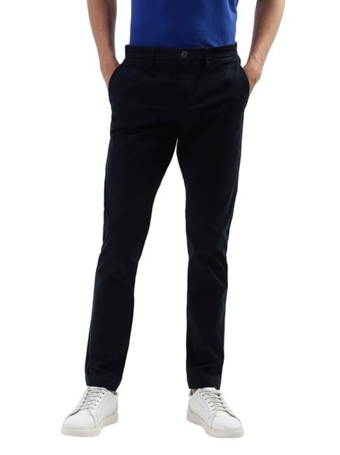 bruun & stengade navy slim fit chinos