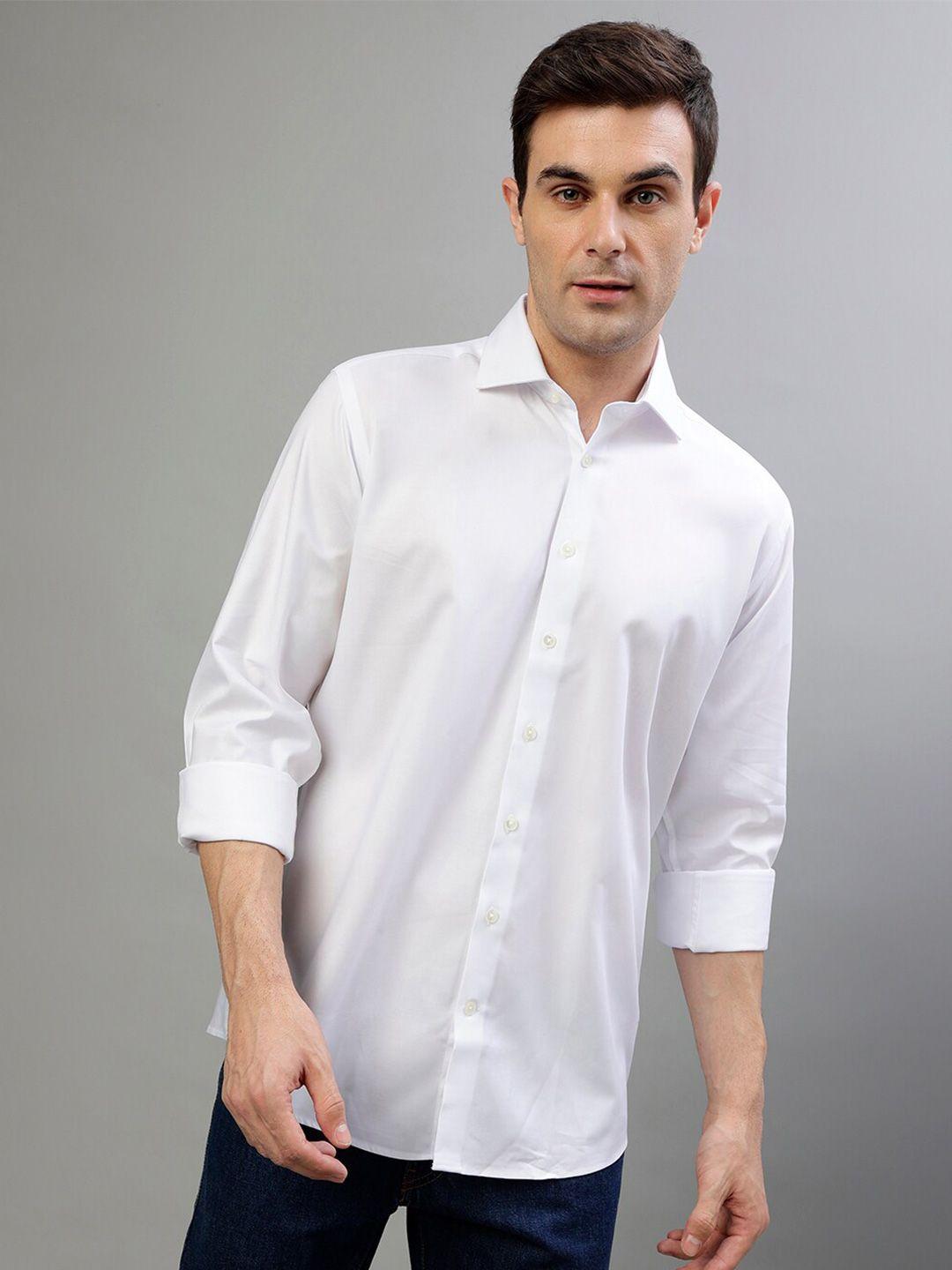 bruun & stengade spread collar casual pure cotton shirt