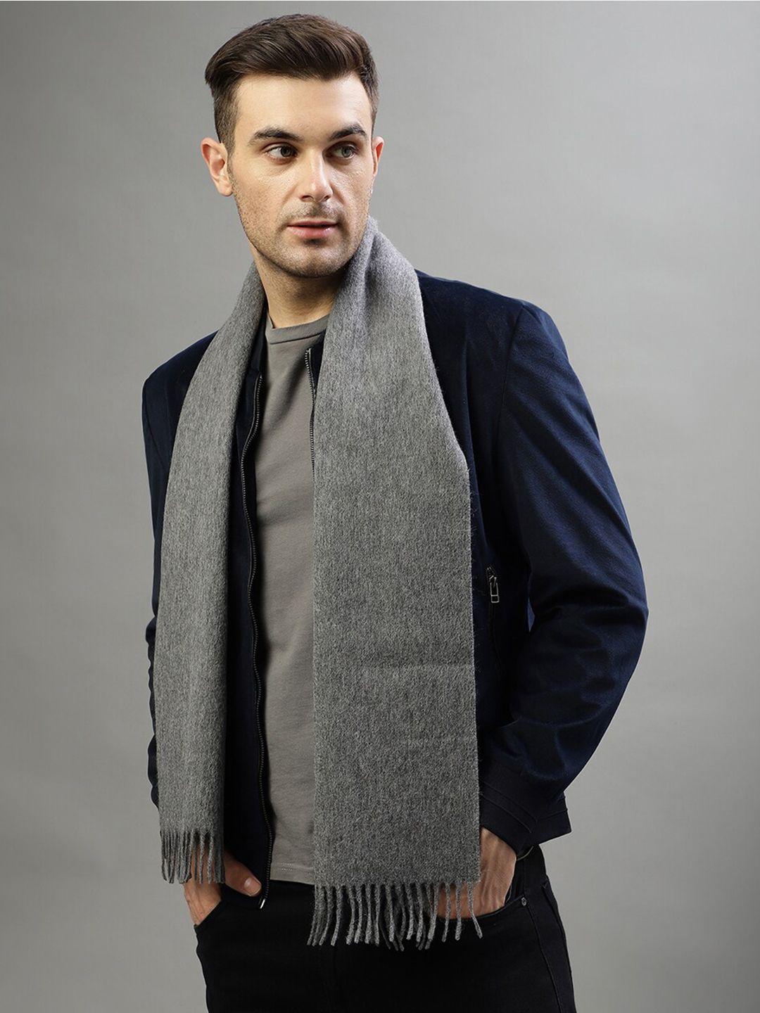 bruun & stengade tasselled border wool scarf