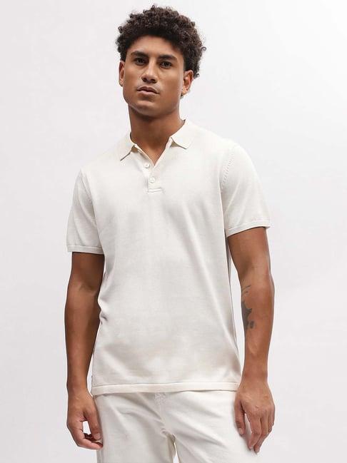 bruun & stengade white regular fit polo t-shirt