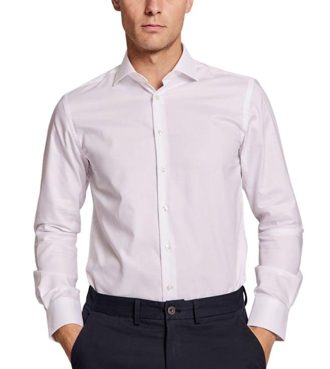 bruun & stengade white regular fit shirt