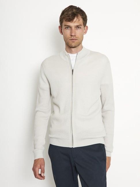 bruun & stengade white regular fit sweater