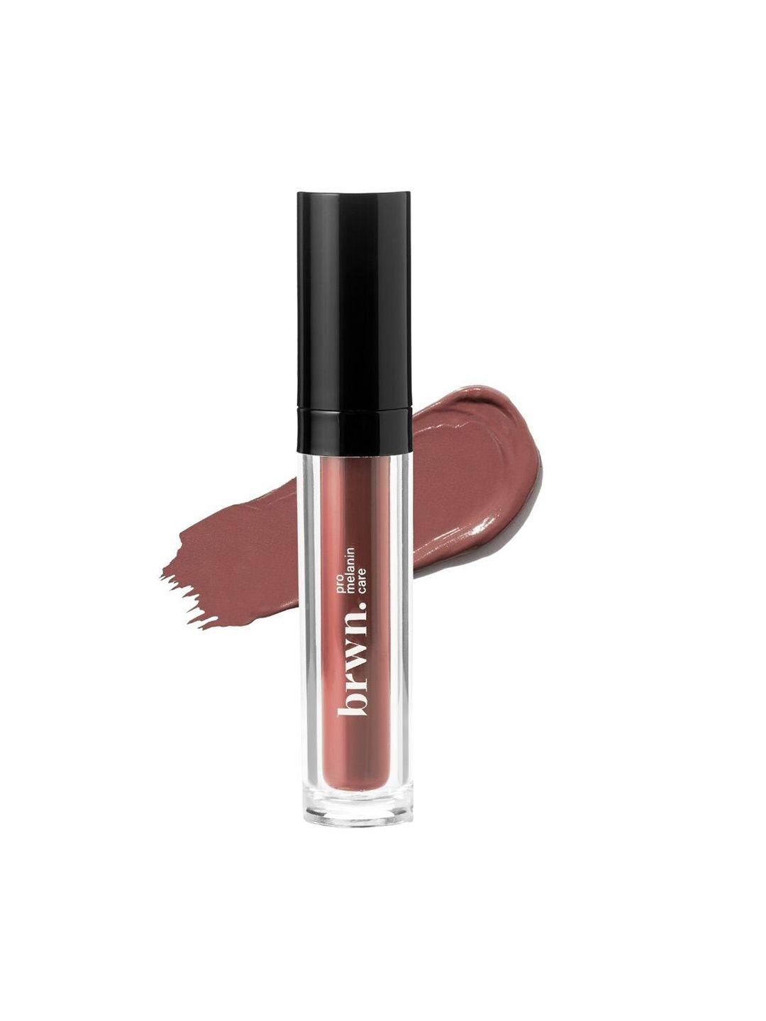 brwn. pro melanin care melt matte liquid lipstick - 4.5ml - nude-tella