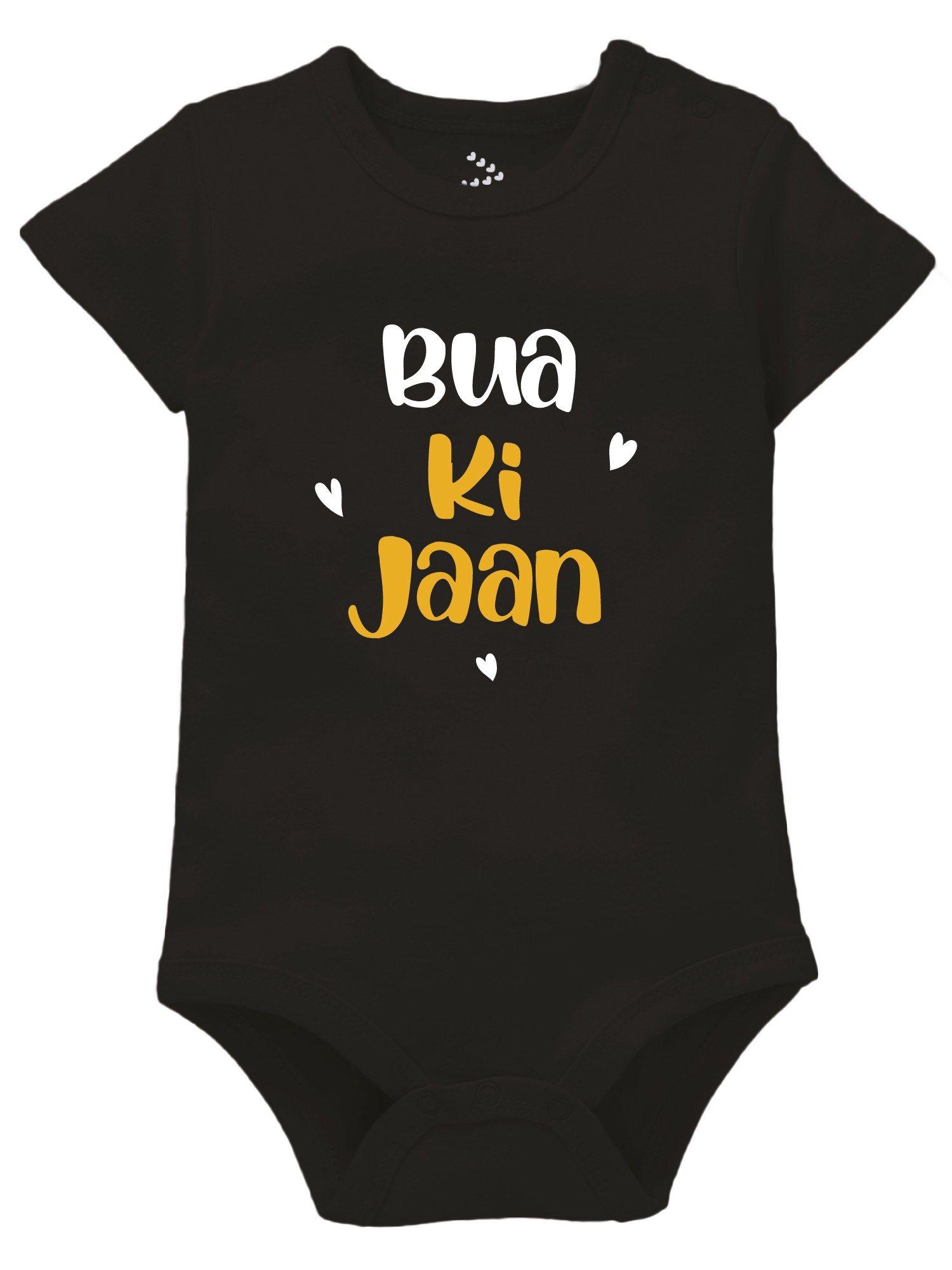 bua ki jaan baby bodysuit clothes black