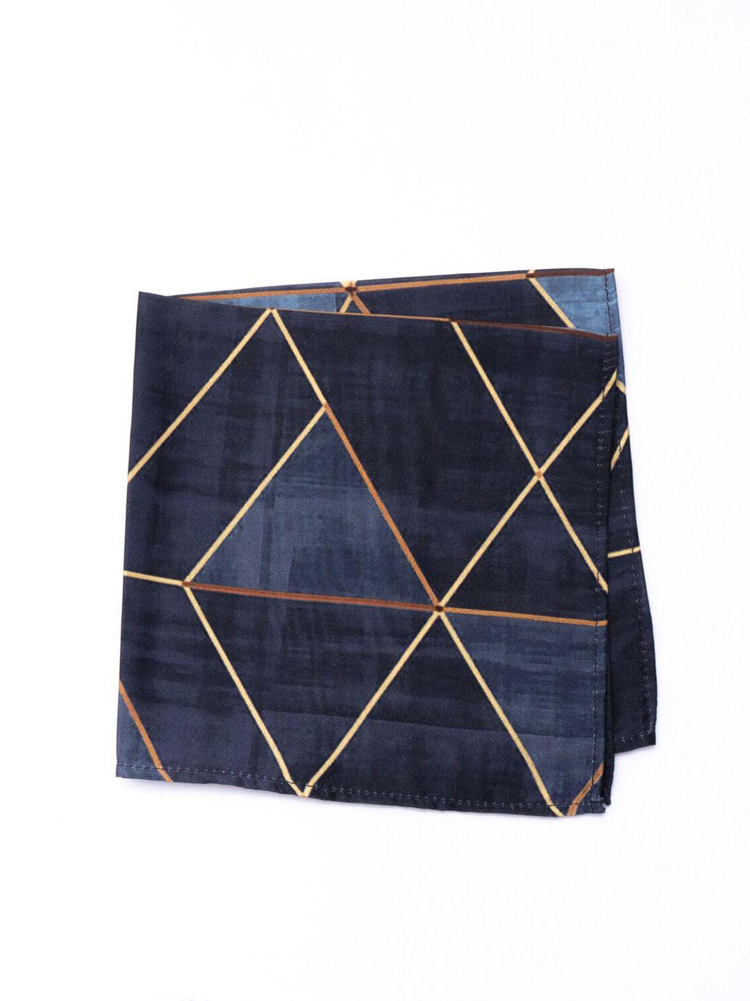 bubber blu men keel printed pocket square