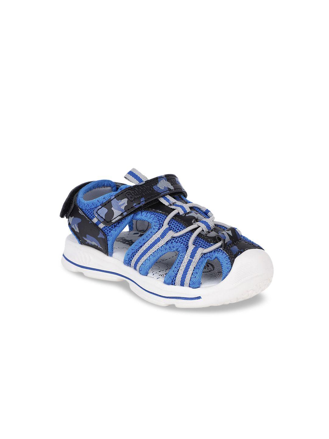 bubblegummers boys blue & black sports sandal