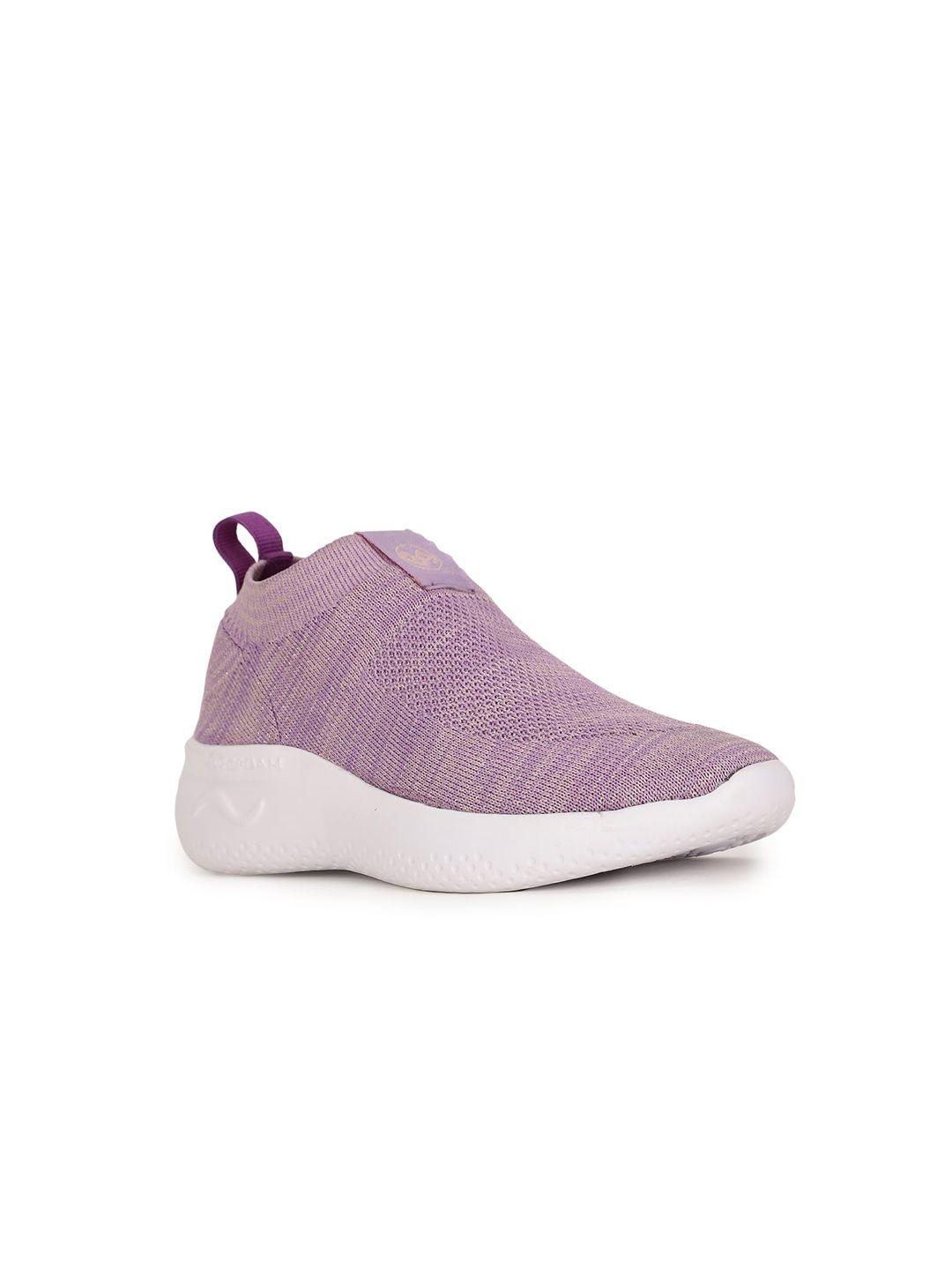 bubblegummers girls purple woven design slip-on sneakers