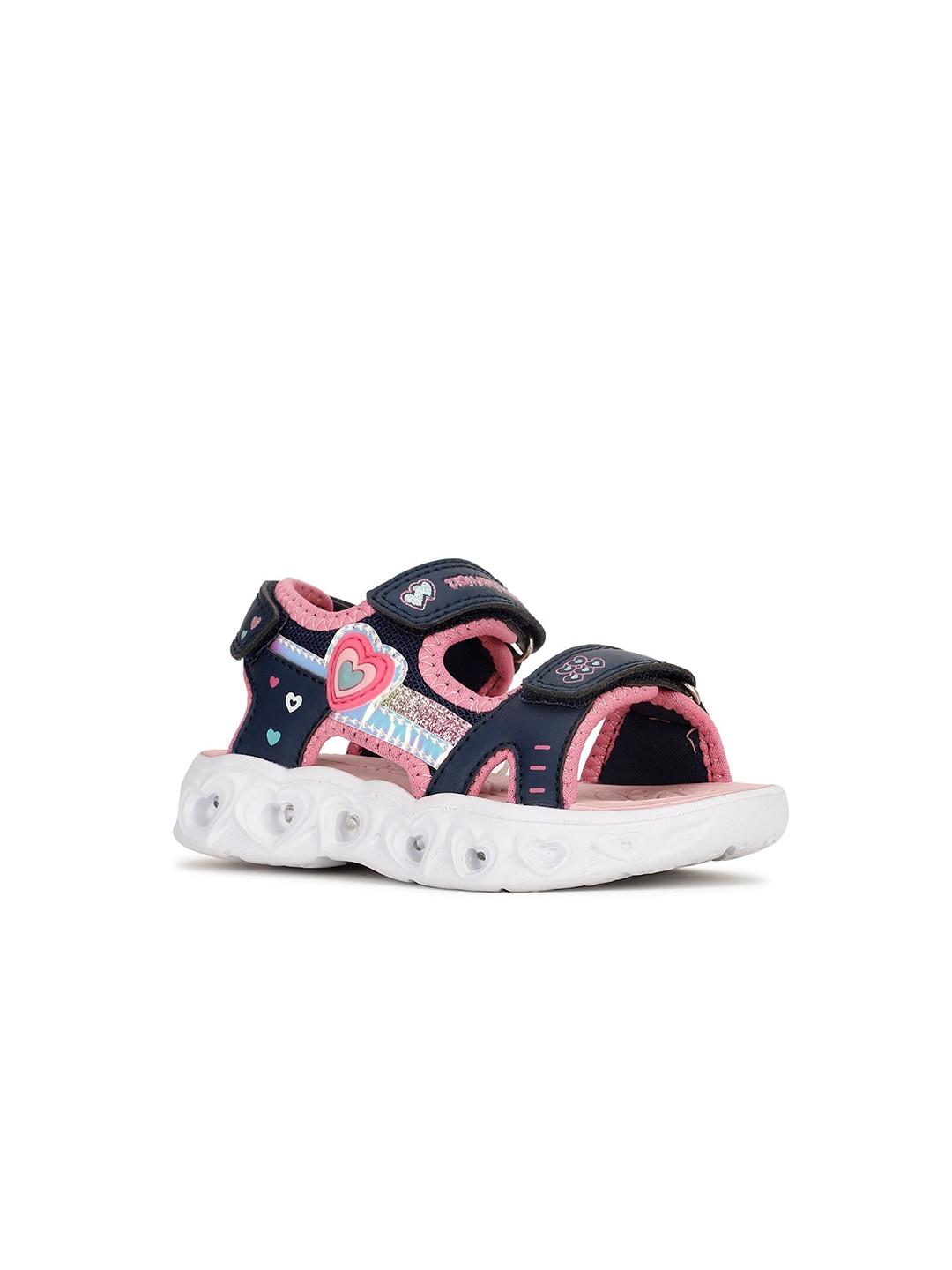 bubblegummers kids shimmered velcro comfort sandals