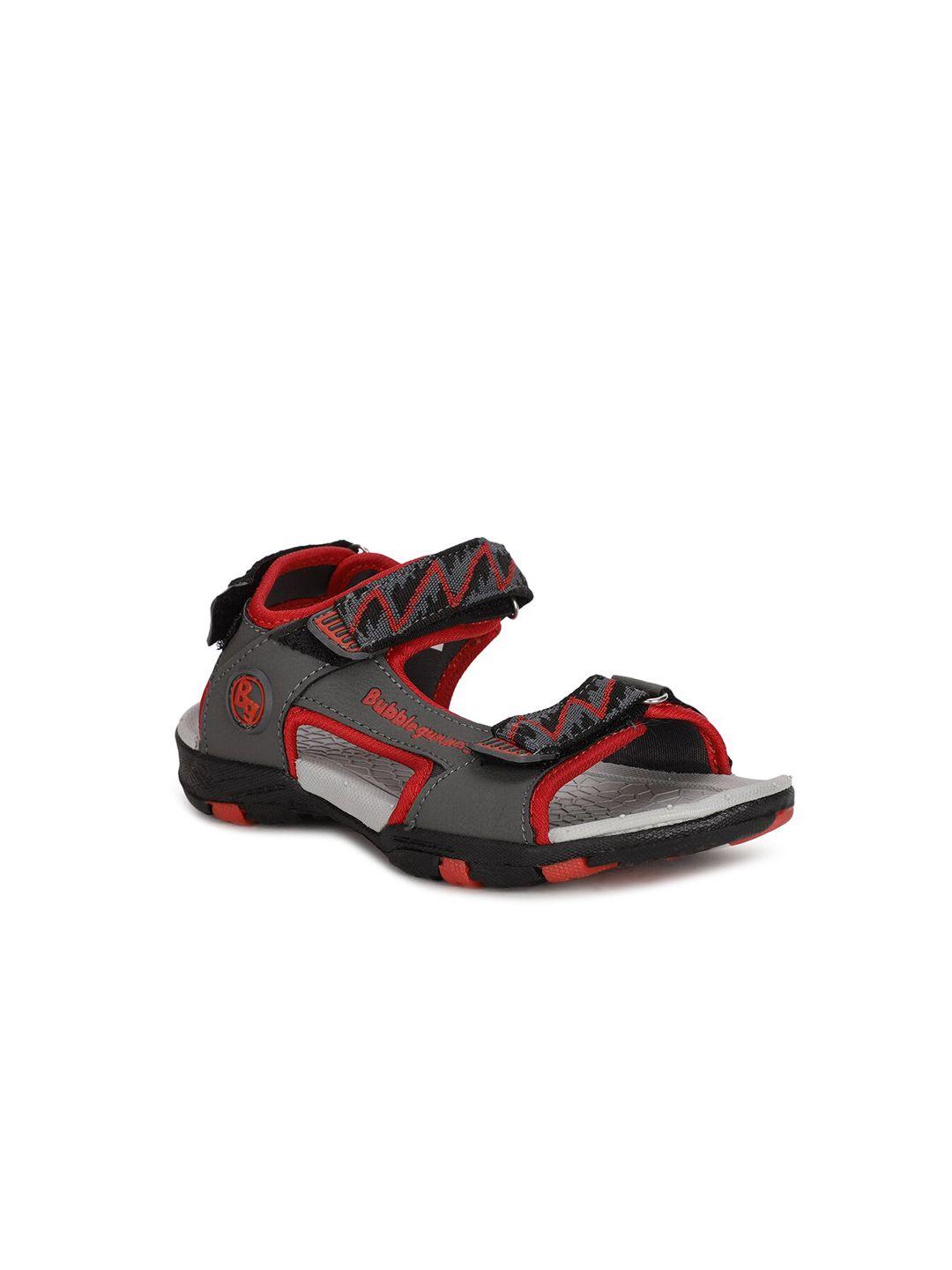 bubblegummers boys red solid 
sports sandals