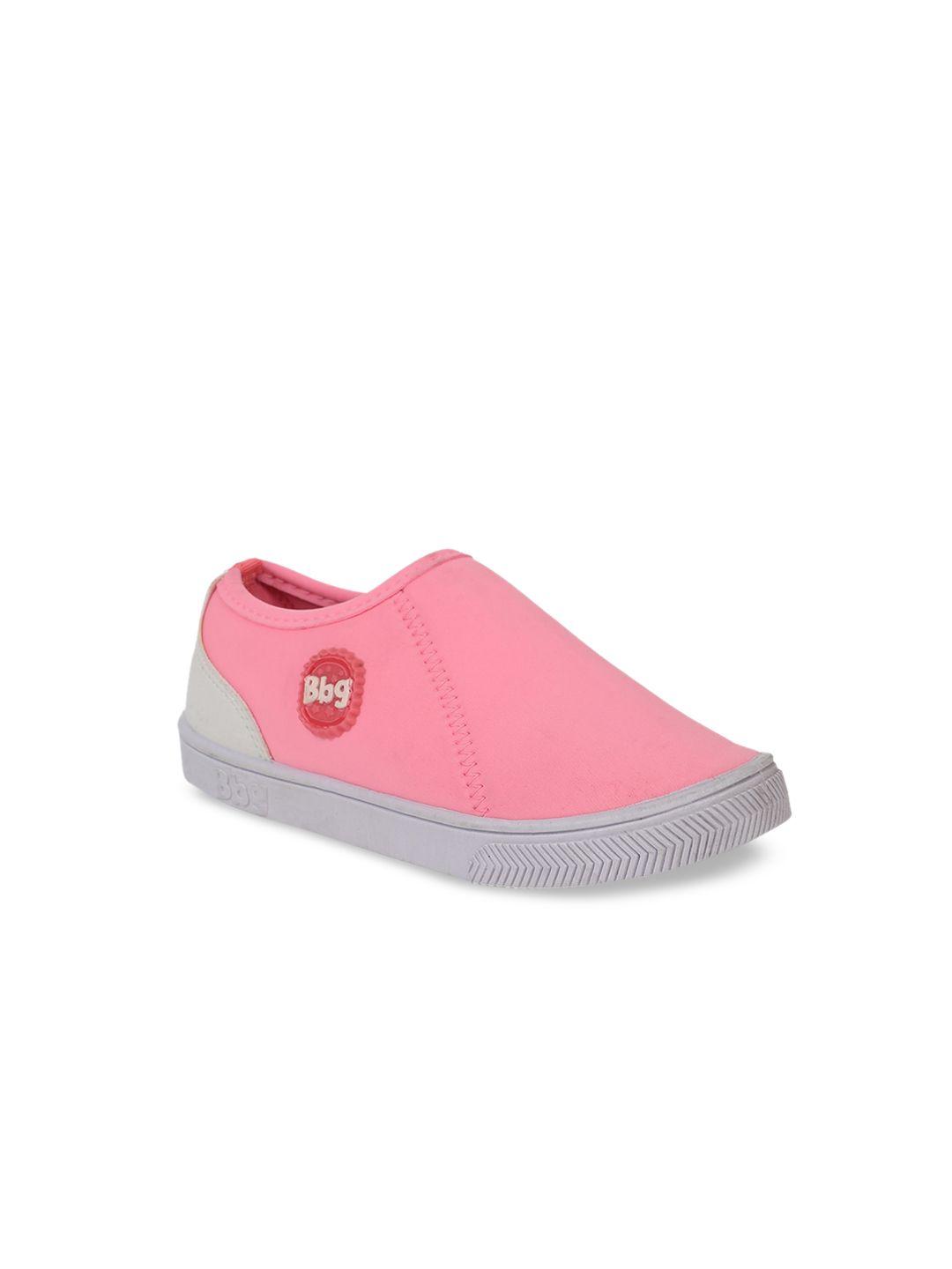 bubblegummers girls pink slip-on sneakers