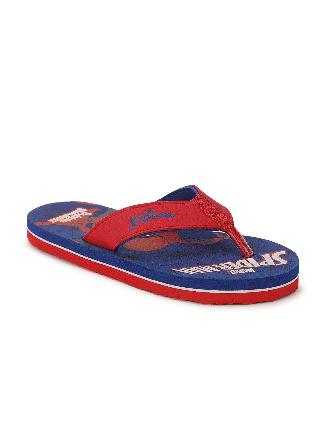 bubblegummers girls red & blue printed thong flip-flops