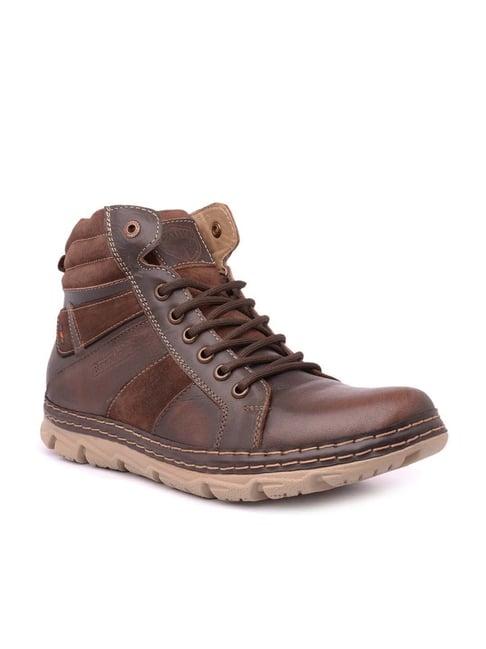 buckaroo men's brown casual sneakers