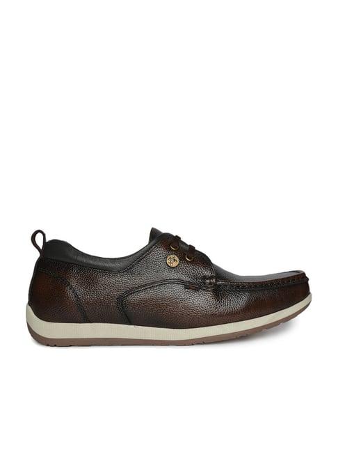 buckaroo men's hellio dark brown derby shoes