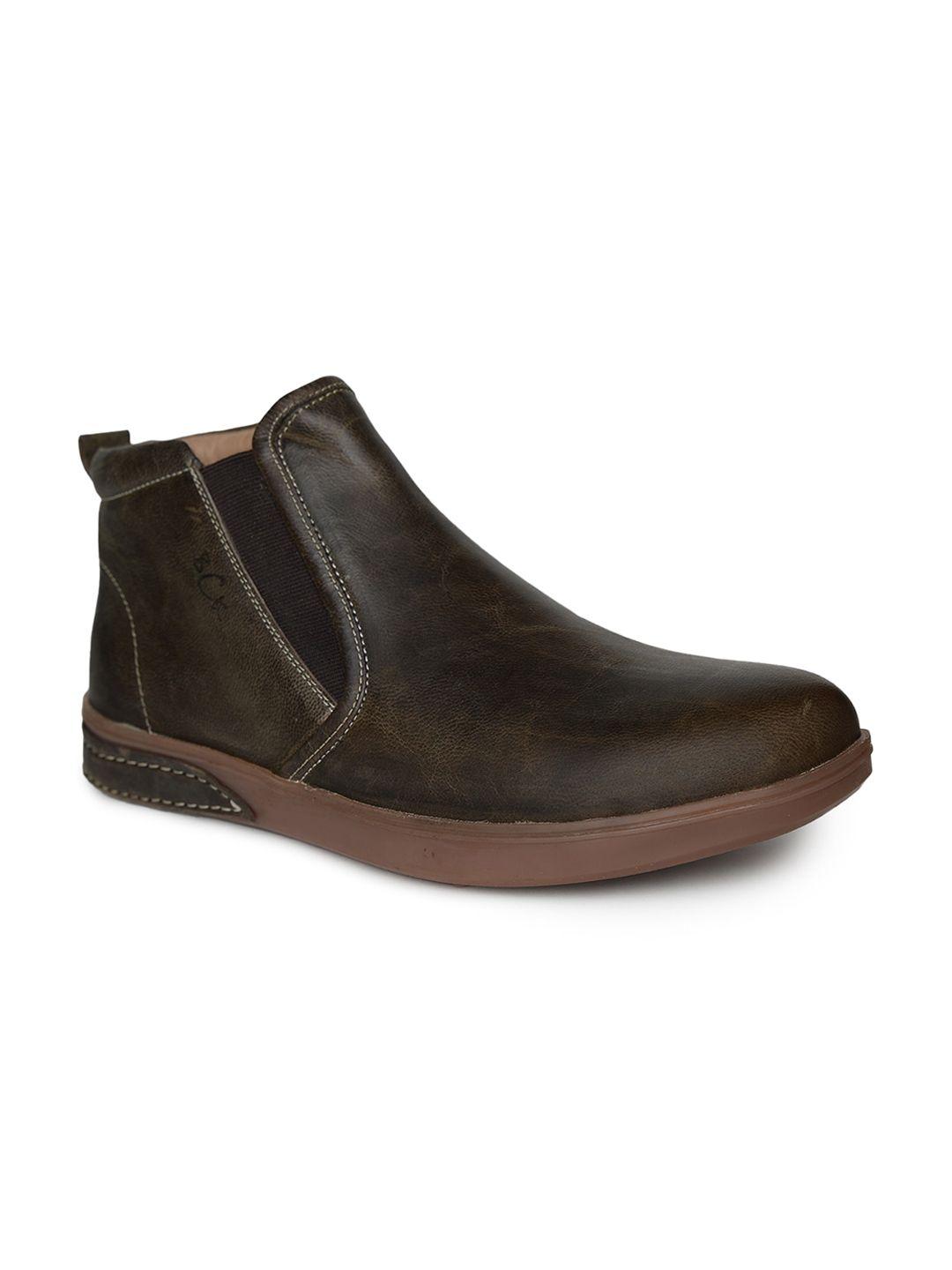 buckaroo men donzel textured leather mid-top regular boots