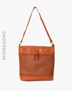 bucket bag with shoulder strap