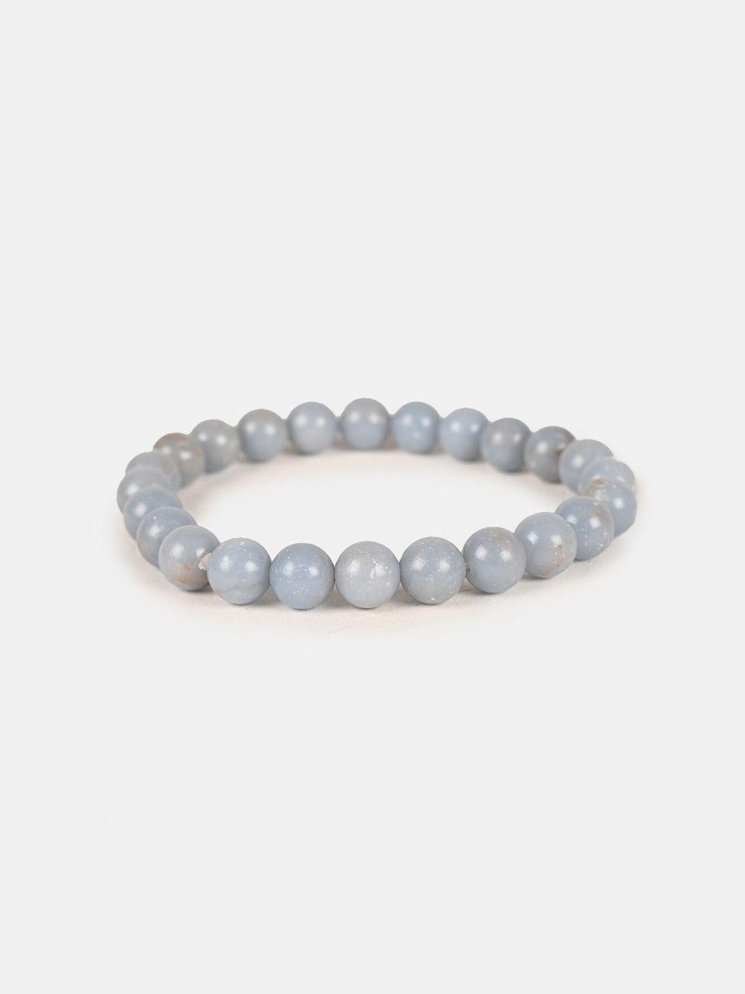 buckleup angelite round bead bracelet