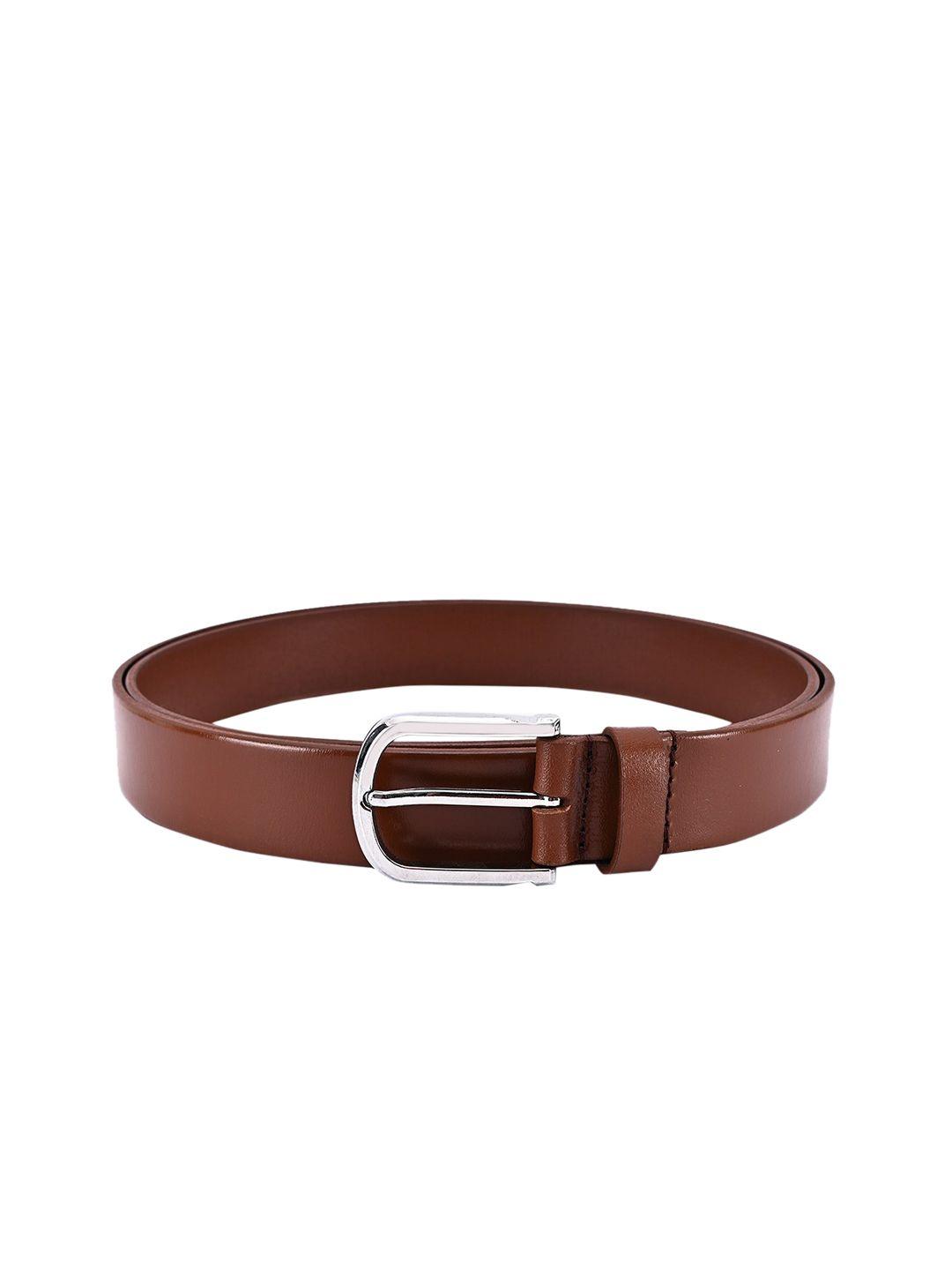 buckleup men tan brown solid leather belt