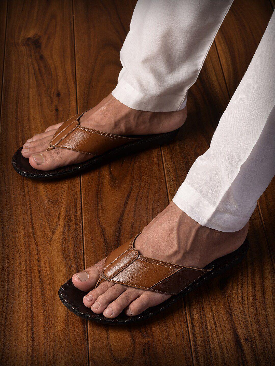 buckleup men textured slip on flip-flops