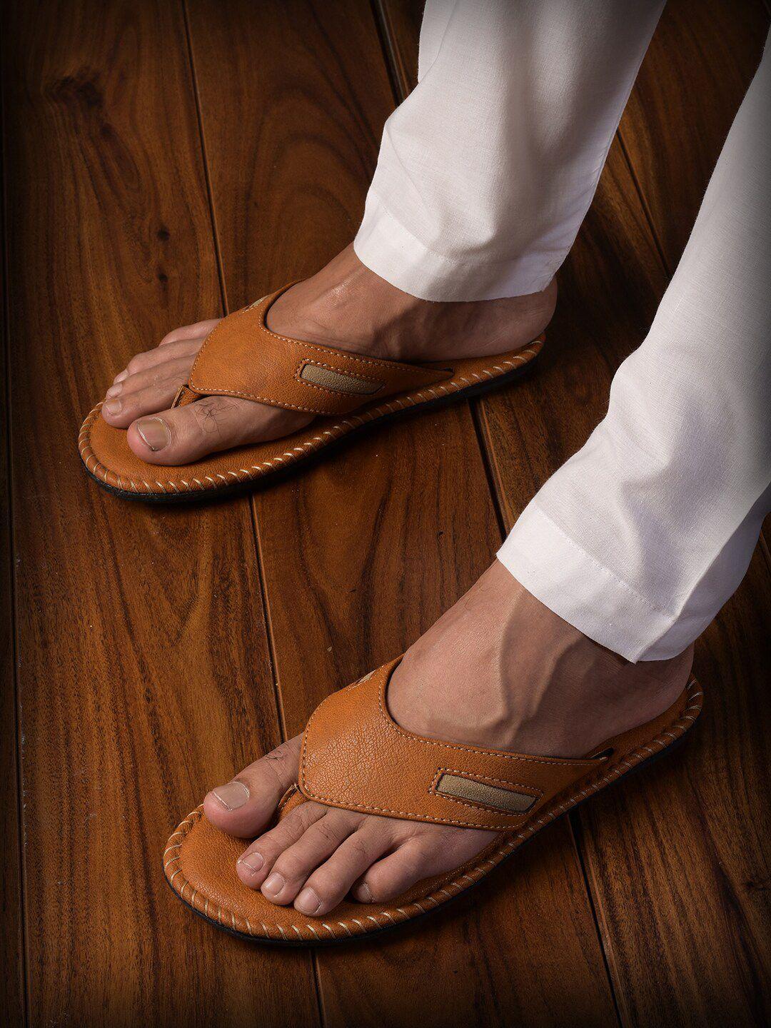 buckleup men textured slip on flip-flops