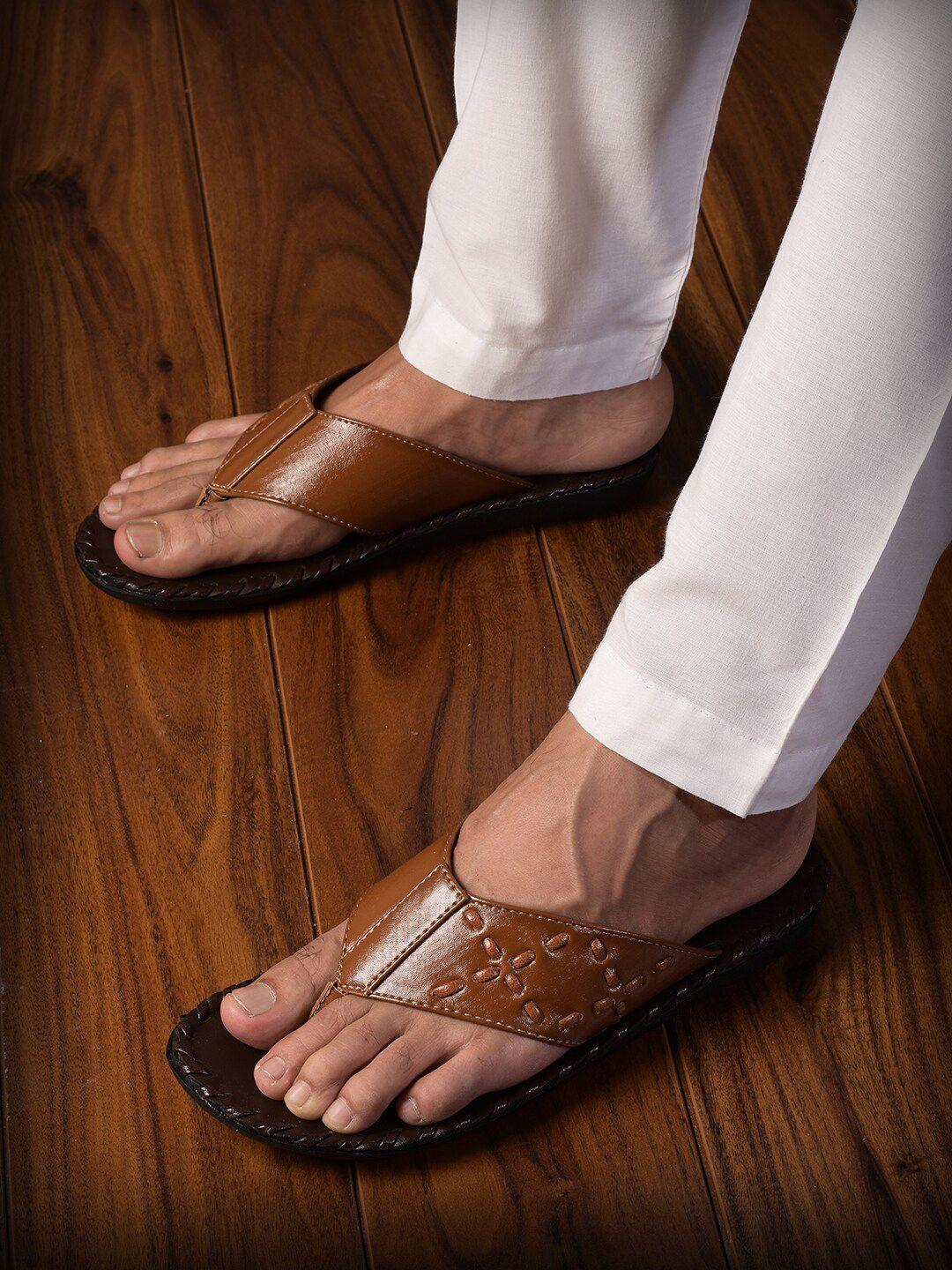 buckleup men textured slip on flip-flops