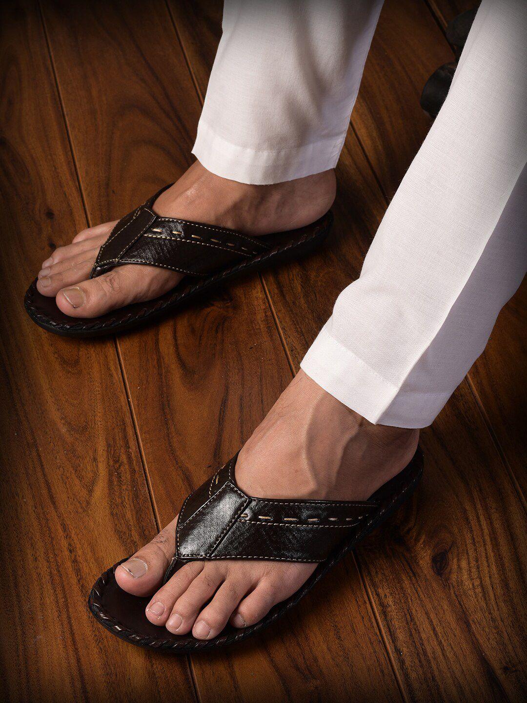 buckleup men textured slip on flip-flops